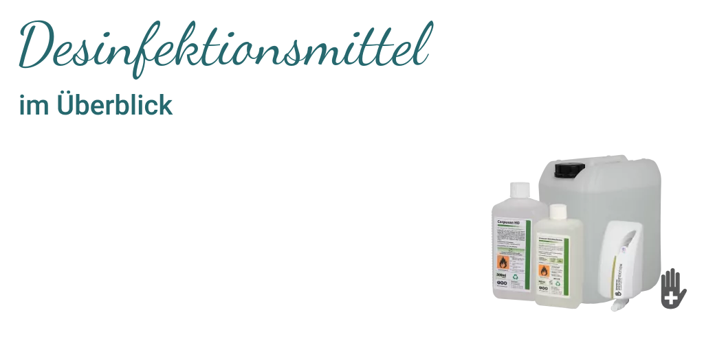 Desinfektionsmittel im Überblick