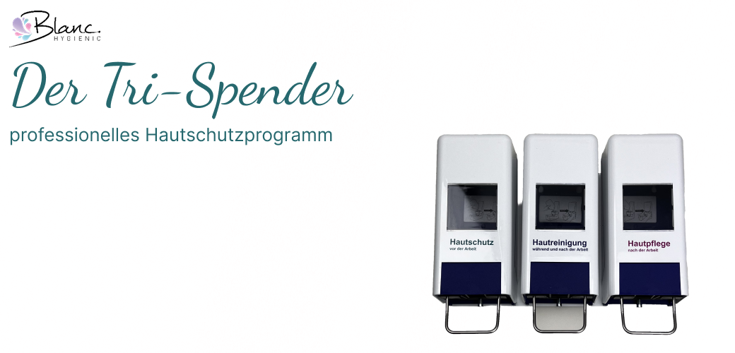 Das Tri-Spender Hautschutzprogramm PROFI Komplettset – Vor, während, nach der Arbeit