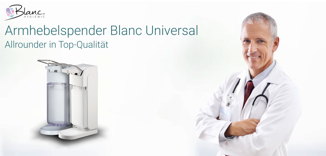 Armhebelspender Blanc Universal_ Spitzenhygiene im Medizinsektor