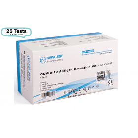 Newgene COVID-19 Antigen Schnelltest/ Selbsttest Kit zur Eigenanwendung - Nasal Swab - Laientest nasal (5x 5er Box)