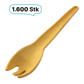 Göffel, essbares Besteck, 1.600 Stk, vegan, lecker, natürlich und nachhaltig, 13 cm