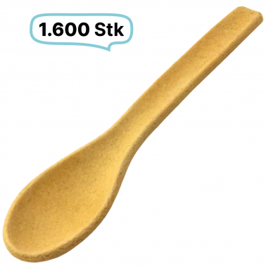 Löffel, essbares Besteck, 1.600 Stk, vegan, lecker, natürlich & nachhaltig, 13 cm