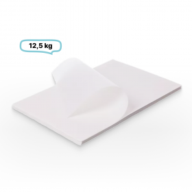 Pergaplus 1/4 Bogen, Pergamentersatzpapier, Einschlagpapier weiß, 37,5x50 cm, 12,5 KG für Verpackung von Lebensmitteln