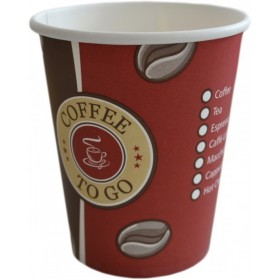Kaffeebecher, Pappbecher Topline 8oz, Volumen: 0,20 l, Ø 80 mm, 1.000 Stk, Coffee To Go