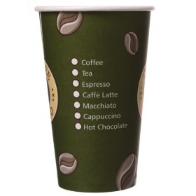 Kaffeebecher, Pappbecher Topline 16oz, Volumen: 0,40 l, Ø 90 mm, 1.000 Stk, Coffee To Go