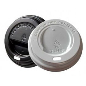 Deckel Weiß oder Schwarz für Kaffeebecher 0,20 l, Durchmesser 81 mm, 1.000 Stk