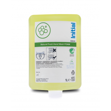 Schaumseife Natural Fresh, angenehm frischer Duft, bis zu 1600 Anwendungen je 1000 ml, SET 6x 1000ml, INITIAL Schaumseife