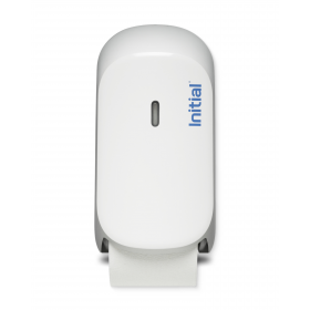 Signature Toilettenpapierspender Kompakt, 2 Rollen-System, Kunststoff, abschließbar, in Weiß ODER Silber, INITIAL
