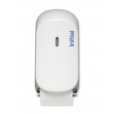 Signature Toilettenpapierspender Kompakt, 2 Rollen-System, Kunststoff, abschließbar, in Weiß ODER Silber, INITIAL