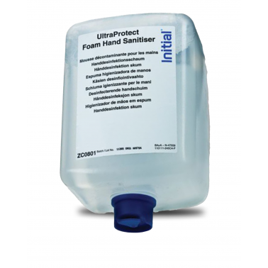 Desinfektionsschaum UltraProtect, sehr hautschonend & geruchsneutral, bis zu 600 Anwendungen je 375 ml, SET 12 x 375 ml, INITIAL
