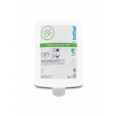 Schaumseife Sensitive, mit Feuchtigkeitspflege, bis zu 1600 Anwendungen je 1000 ml, SET 6 x 1000ml, INITIAL