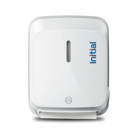 Signature Papierrollenspender ShortCut, Autocut, für 150 m Rolle, abschließbar, weiß oder Silber, INITIAL