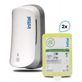 SET: Schaumseifenspender Signature SENSOR, berührungslos, LARGE + 2 x Schaumseife Natural Fresh, Rentokil INITIAL
