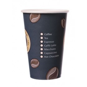 Kaffeebecher Slim, Pappbecher Topline 12oz, Volumen: 0,30 l, Ø 80 mm, 1.000 Stk, Coffee To Go