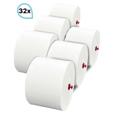 Toilettenpapier Blanc "Long Life 3L", 3-lagig, 65m je Rolle, 100% Zellstoff, ERGIEBIG wie 115 Rollen, f. Blanc Cosmos Spender