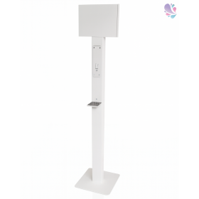 Bodenständer Edelstahl +Infotafel +prof. Hygieneplan (OHNE SPENDER)