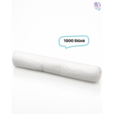 Müllbeutel hohe Qualität 30 Liter, weiß, 13my, 1.000 Beutel je SET