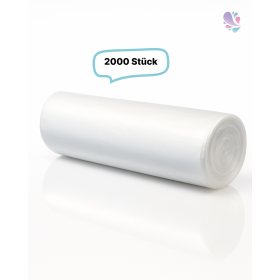 Qualitäts-Müllbeutel 16 Liter, transparent, 5my, 2.000 Beutel je SET