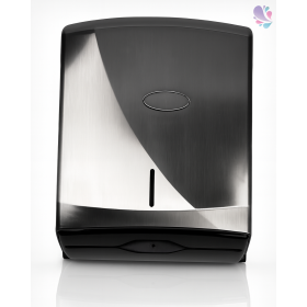 Falthandtuchspender AITANA, Edelstahloptik, Kapazität: 600 Faltpapiere