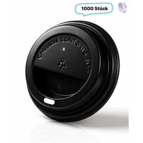 Deckel Weiß oder Schwarz für Kaffeebecher für 0,30 l, 0,40 l, Durchmesser 90 mm, 1.000 Stk