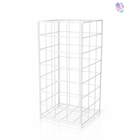 Papierkorb, Gitterkorb, Abfalleimer, Mülleimer, 50 Liter, zum Hängen und Stellen