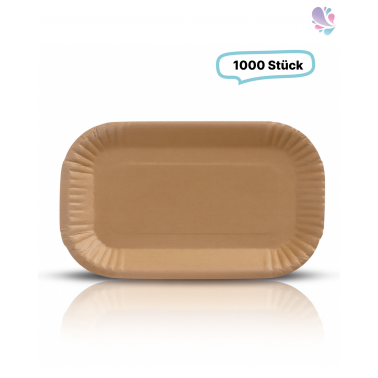 Pappschalen groß 1.000 Stk, to go, take away, biologisch abbaubar, nachhaltig, kunststofffrei