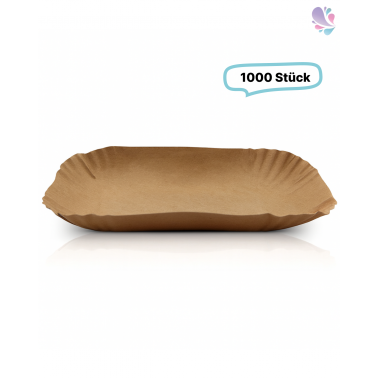 Pappschalen klein 1.000 Stk, to go, take away, biologisch abbaubar, nachhaltig, kunststofffrei
