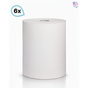 Handtuchrollen SET, 6 Rollen, 2-lagig, 140m je Rolle, 100% Zellstoff, robust & höchst ergiebig