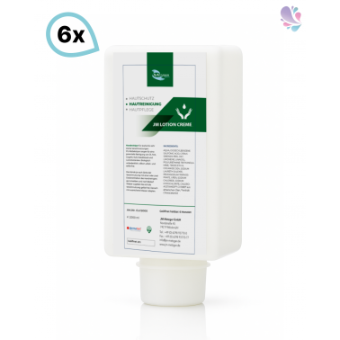 Lotion Cremeseife SET, Qualitäts- Handreinigungsseife, Flüssigseife dermatologisch getestet, 6x Vakuumflasche 2.000ml je SET