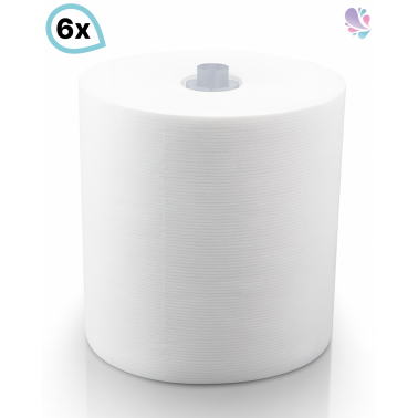Handtuchrollen universeller Adapter 6 Rollen je SET, 2-lagig, 140m je Rolle, 100% Zellstoff