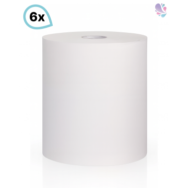 Handtuchrollen universell einsetzbar, Handtuchpapier für gängige Handtuchrollenspender, 6 Rollen, 2-lagig, 140m je Rolle