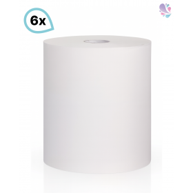Handtuchrolle universell einsetzbar, Handtuchpapier für gängige Handtuchrollenspender SET, 6 Rollen, 3-lagig, 90m je Rolle