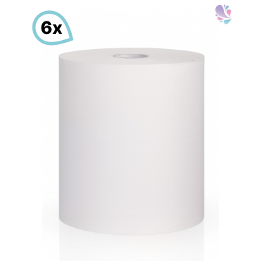 Handtuchrolle universell einsetzbar, Handtuchpapier für gängige Handtuchrollenspender SET, 6 Rollen, 3-lagig, 90m je Rolle