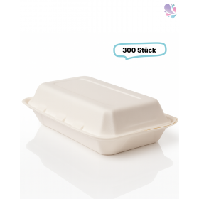 Lunchboxen aus Bagasse 300 Stück, to go, take away, biologisch abbaubar, umweltfreundlich