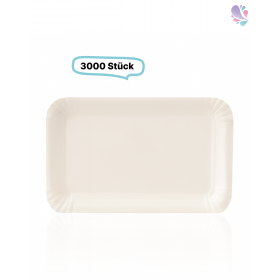 Pappschalen klein, weiß 3.000 Stk, to go, take away, biologisch abbaubar, nachhaltig, 100% Frischfaser