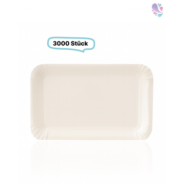 Pappschalen klein, weiß 3.000 Stk, to go, take away, biologisch abbaubar, nachhaltig, 100% Frischfaser