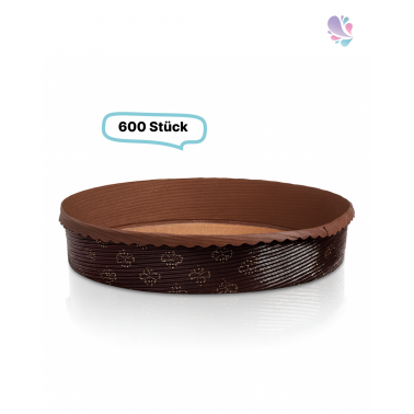 Papier-Backformen APFELKUCHEN, 600 Stück, 170x35mm, 840ml, Backofen geeignet, aluminiumfrei, geschmacksneutral