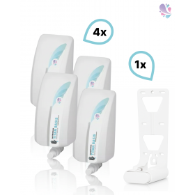 SET: Grobreiniger für Hände, Titan Basis 4x 2-Liter, 3.600 Anwendungen + 1x Lavela Spender - PRODUKTSET