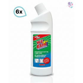 Gelförmige, saure Profi-Radikalreinigung, 6 x 900 ml Flasche, für WCs und Sanitäreinrichtungen, sehr ergiebig, extra stark