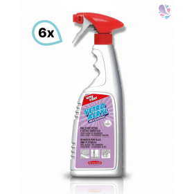 Profi-Spezialreiniger 6x750 ml Sprühflasche, für Glas & Plexiglas & alle waschbaren Oberflächen aus Kunststoff, Metall und Lack
