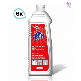 Profi-Hochkonzentrierter, saurer Grundreiniger, 6 x 1 Liter Flaschen, für Kalk und Verkrustungen, für die tägliche Reinigung