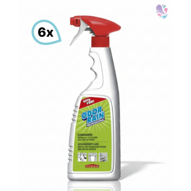 Profi-Geruchsvertilger, 6 x 750 ml Sprühflasche, neutralisiert unangenehme Gerüche, sehr ergiebig, Vorteilspack