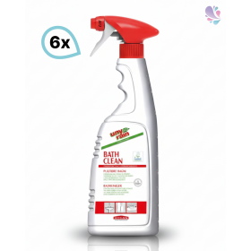 Unterhaltsreiniger für Badoberfläche, ECOLABEL, 6 x 750 ml Flasche, auf pflanzlicher Basis, sehr ergiebig
