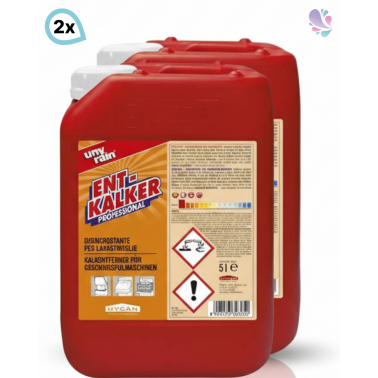 Profi-Entkalker für Geschirrspülmaschinen 2 x 5 l Kanister, für Spülmaschinen im automatischen Spülprozess