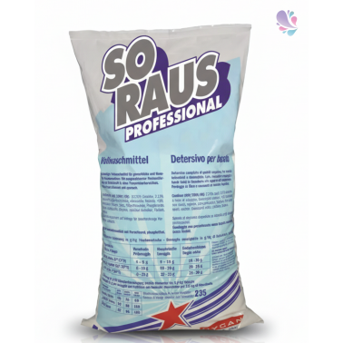 Profi-Kräftiges Vorwaschmittel, 1 x 20 kg Sack, mit starker Fettlösekraft zum Vorwaschen, für gewerbliche Waschmaschinen