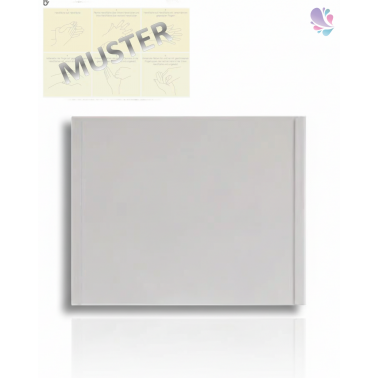 Edelstahl Infotafel +prof. Hygieneplan für Edelstahl Deinfektionssäule