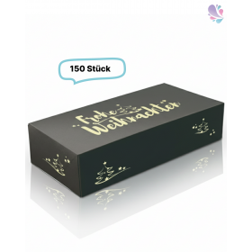 Stollenkarton, Papier-Stollenkiste, Frohe Weihnachten, 150 Stück, 260x120x75mm, aluminiumfrei