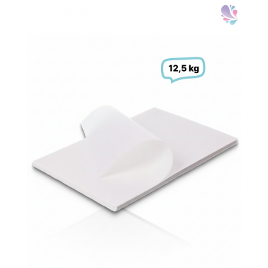 Pergaplus 1/4 Bogen, Pergamentersatzpapier, Einschlagpapier weiß, 37,5x50 cm, 12,5 KG für Verpackung von Lebensmitteln