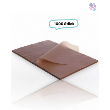 Backtrennpapier klein, 39x59cm Lauge, 1000 Blatt, Braun, Pergamentersatzpapier ungebleicht 39g/m², nassfest