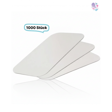 Alukaschierter Deckel für Alu-Schale 470ml, Menüschale, rechteckig, 1000 Stk, 14,1 x 11,5 cm